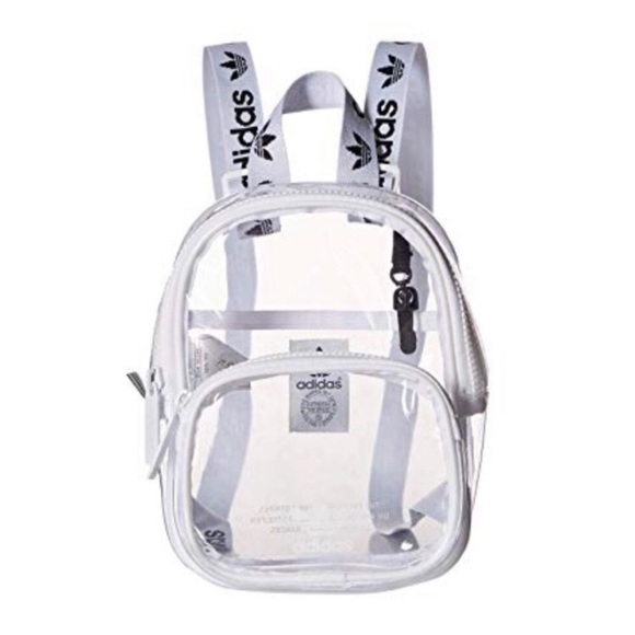 clear mini backpack adidas